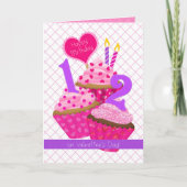 12 jaar oud op Valentijnsdag| Geboortedag Kaart (Voorkant)