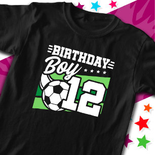 12 Jaar Oud Voetbal Football Kinder 12e Verjaardag T-shirt
