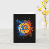 12 jaar oude 12e verjaardag Basketball Gift for Bo Kaart (Gele Bloem)