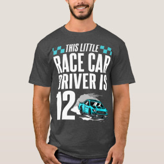 12 jaar oude 12e verjaardag Cool Kind auto T-shirt