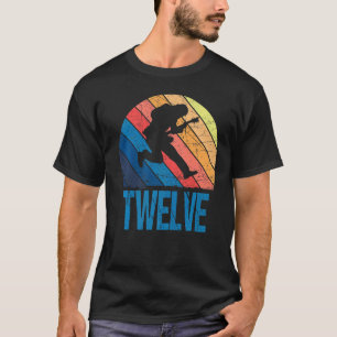12 jaar oude 12e verjaardag gitaar gitaar t-shirt