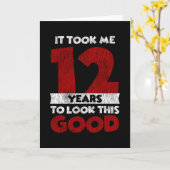 12 jaar oude dag nam me er goed uitzien 12e verjaa kaart (Gele Bloem)