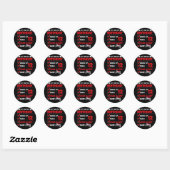 12 jaar oude gamer Boy 12nd Perfect Birthday Gamin Ronde Sticker (Vel)