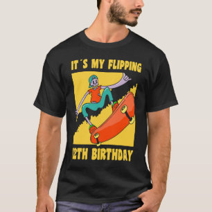 12 jaar oude Happy 12th Birthday Skateboarden 12th T-shirt