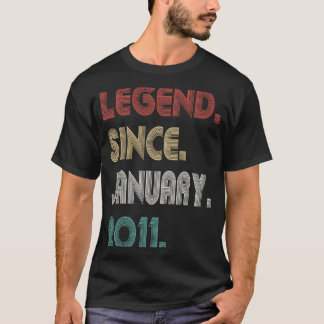12 jaar oude legende sinds januari 2011 12t t-shirt