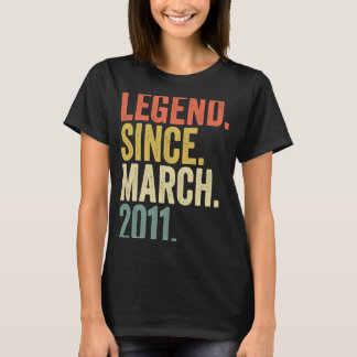 12 jaar oude twaalfde verjaardag sinds maart 2011 t-shirt