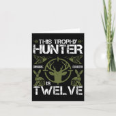 12 Jaar Oude Verjaardag Jagen Duck Deer Hunter 12e Kaart (Voorkant)