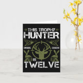 12 Jaar Oude Verjaardag Jagen Duck Deer Hunter 12e Kaart (Gele Bloem)