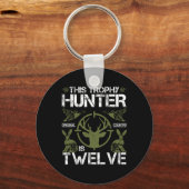 12 Jaar Oude Verjaardag Jagen Duck Deer Hunter 12e Sleutelhanger (Voorkant)