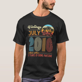 12 jaar oude Vintage 2010 Limited Edition 12th Bir T-shirt