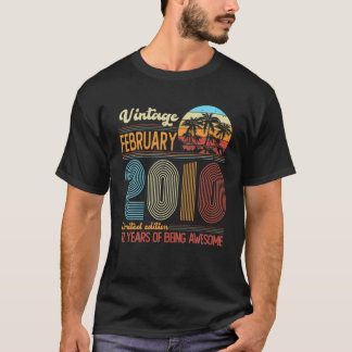 12 jaar oude Vintage 2010 Limited Edition 12th Bir T-shirt