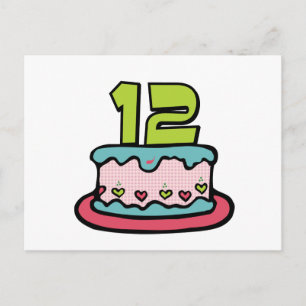 12 jaar oude vogelbeker briefkaart