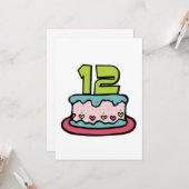 12 jaar oude vogelbeker kaart (Voorkant / Achterkant in situ)