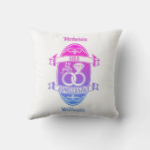 12 jaar traditionele Zijde 12e trouwdag rond de 12 Kussen (Achterkant)