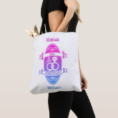 12 jaar traditionele Zijde 12e trouwdag rond de 12 Tote Bag (Dichtbij)