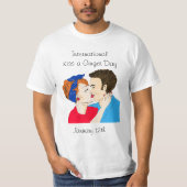 12 januari is International Kiss a Ginger Day T- T-shirt (Voorkant)