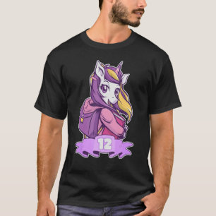 12-jarige meisjes schooltijd unic t-shirt