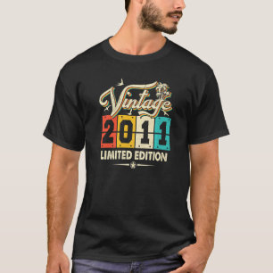 12-jarige Vintage van de Retro, geboren in 2011 12 T-shirt
