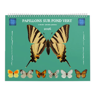 12 kalendermaanden verschillende vlinders kalender