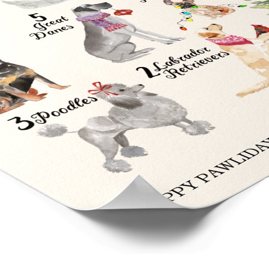 12 Kerstavond in de feestelijke distilleerder Poster (Hoek)