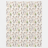 12 Kerstavond in de Vakbende Kakwarm Fleece Deken (Voorkant)