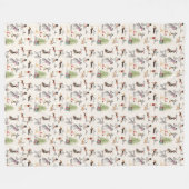 12 Kerstavond in de Vakbende Kakwarm Fleece Deken (Voorkant (Horizontaal))