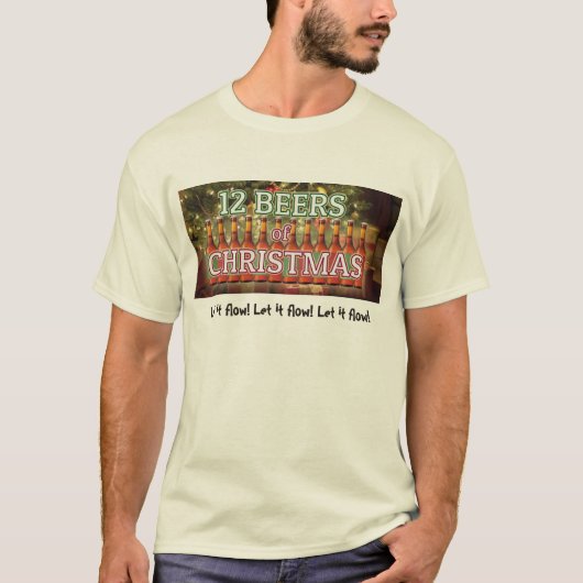 12 kerstbier t-shirt (Voorkant)