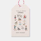 12 kerstdagen cadeaulabel (Voorkant)