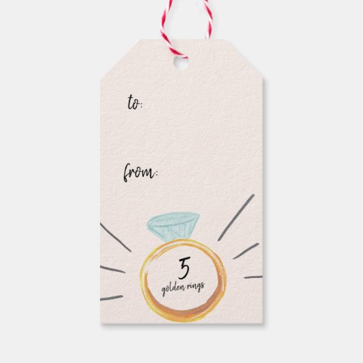 12 kerstdagen cadeaulabel (Achterkant)