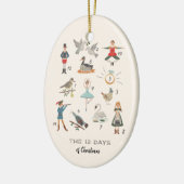 12 kerstdagen keramisch ornament (Links)