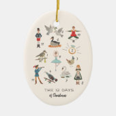 12 kerstdagen keramisch ornament (Voorkant)