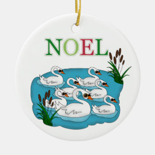 12 kerstdagen keramisch ornament
