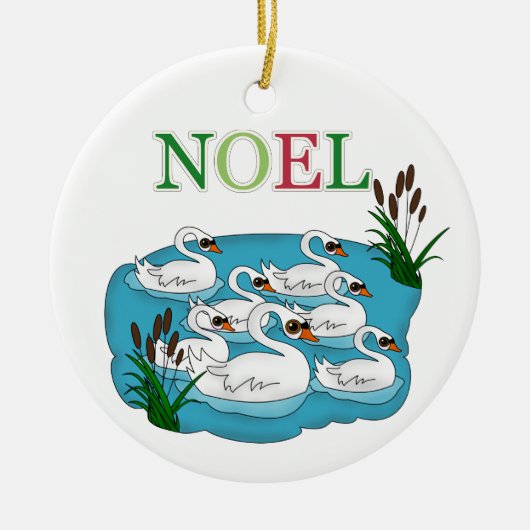 12 kerstdagen keramisch ornament (Voorkant)