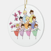 12 kerstdagen keramisch ornament (Links)