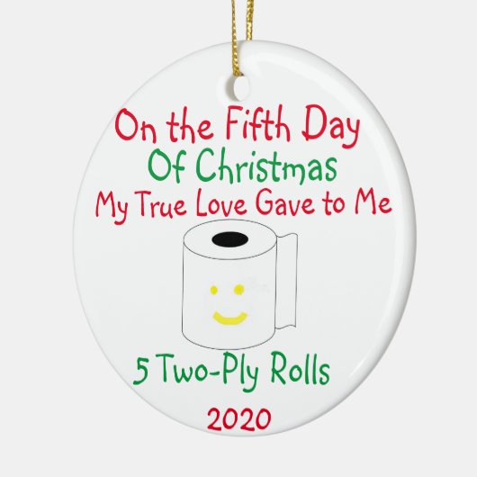 12 kerstdagen keramisch ornament (Links)