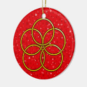 12 kerstdagen keramisch ornament (Links)