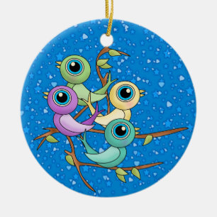 12 kerstdagen keramisch ornament