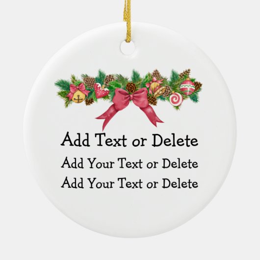 12 kerstdagen keramisch ornament (Achterkant)