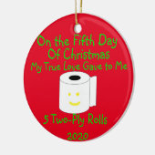 12 kerstdagen keramisch ornament (Links)