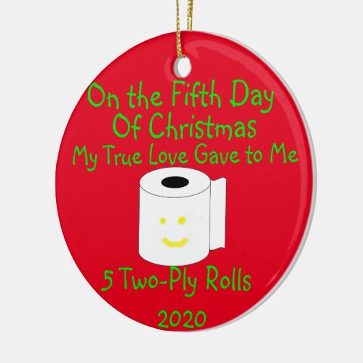 12 kerstdagen keramisch ornament (Links)