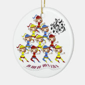 12 kerstdagen keramisch ornament (Links)