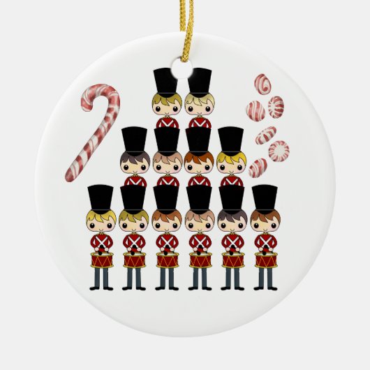 12 kerstdagen keramisch ornament (Voorkant)