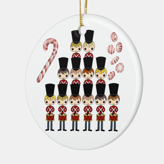 12 kerstdagen keramisch ornament (Links)
