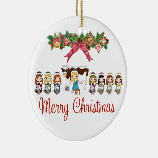 12 kerstdagen keramisch ornament (Rechts)