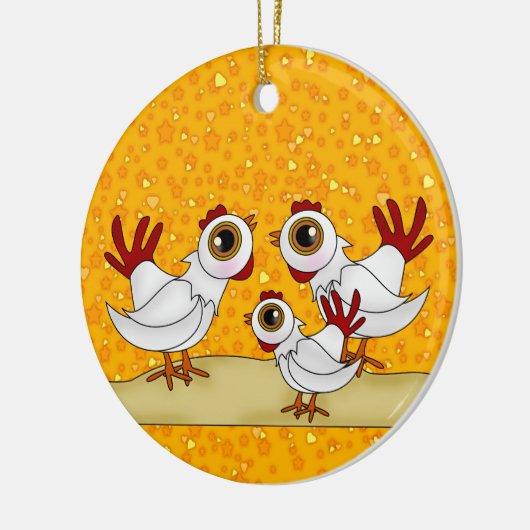 12 kerstdagen keramisch ornament (Links)