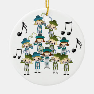 12 kerstdagen keramisch ornament