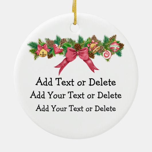 12 kerstdagen keramisch ornament (Achterkant)