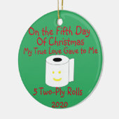 12 kerstdagen keramisch ornament (Links)