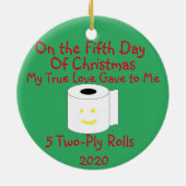 12 kerstdagen keramisch ornament (Achterkant)