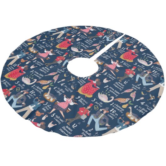 12 kerstdagen kerstboom rok (Gekanteld)